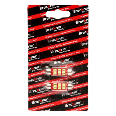 Set di 2 lampadine LED SMD SOFIT 39/12mm 12V 0,145A luce fredda Breckner Germany - immagine 4