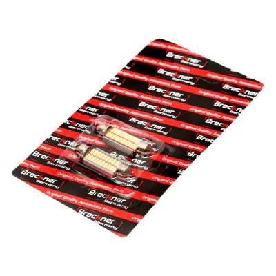 Set di 2 lampadine LED SMD SOFIT 39mm 12V 0,155A luce fredda - immagine 6