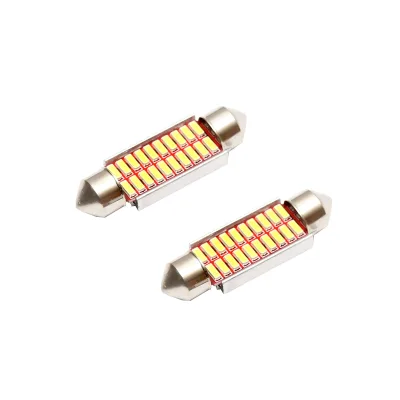 Set di 2 lampadine LED SMD SOFIT 39mm 12V 0,155A luce fredda - immagine 2