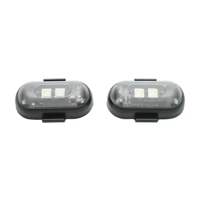 Set di 2 luci stroboscopiche LED RGB con telecomando, 10 modalità, 8 colori, batteria al litio ricaricabile da 110 mAh USB-C IP65 - immagine 3