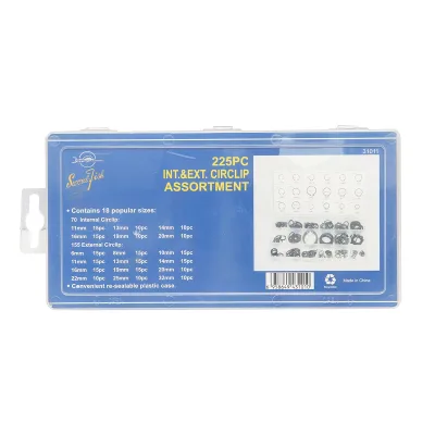 Set di 225 pezzi di sicurezze albero tipo C interne ed esterne - immagine 3