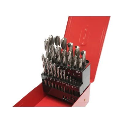 Set di 25 punte elicoidali da 1-13 mm per metallo con gambo cilindrico - immagine 5