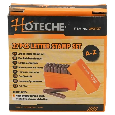Set di 27 punzoni con lettere A–Z da 3 mm Hoteche - immagine 4