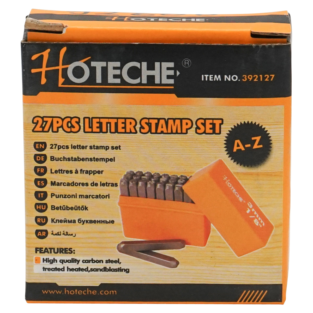 Set di 27 punzoni con lettere A–Z da 3 mm Hoteche - immagine 4