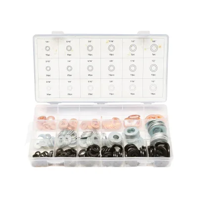 Set di 275 rondelle piane in rame e Grover - immagine 2