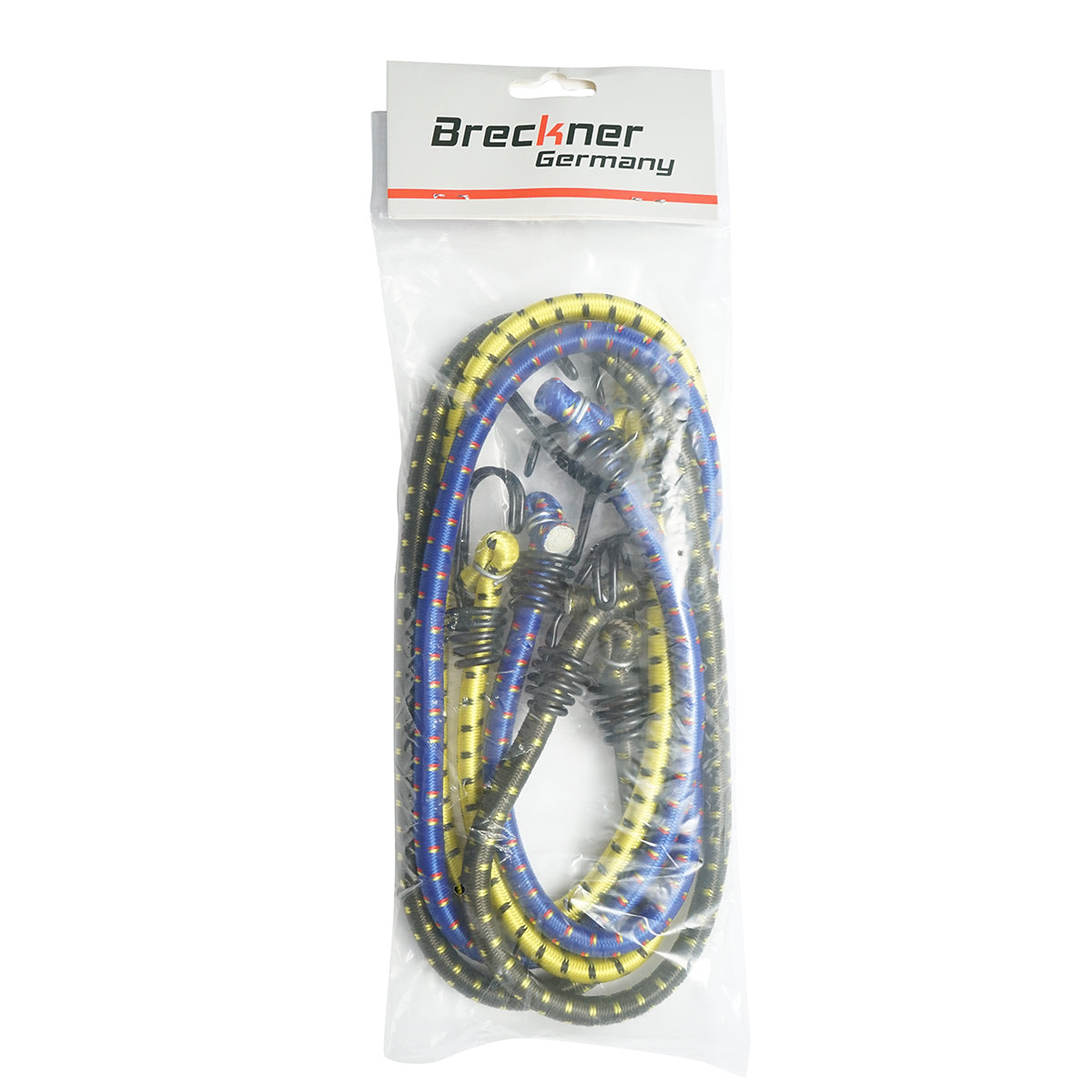 Set di 3 corde elastiche con ganci per ancoraggio carico, 10mmx100cm - immagine 2