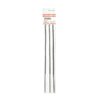 Set di 3 lime tonde per affilare le catene delle motoseghe 4x200mm Breckner Germany