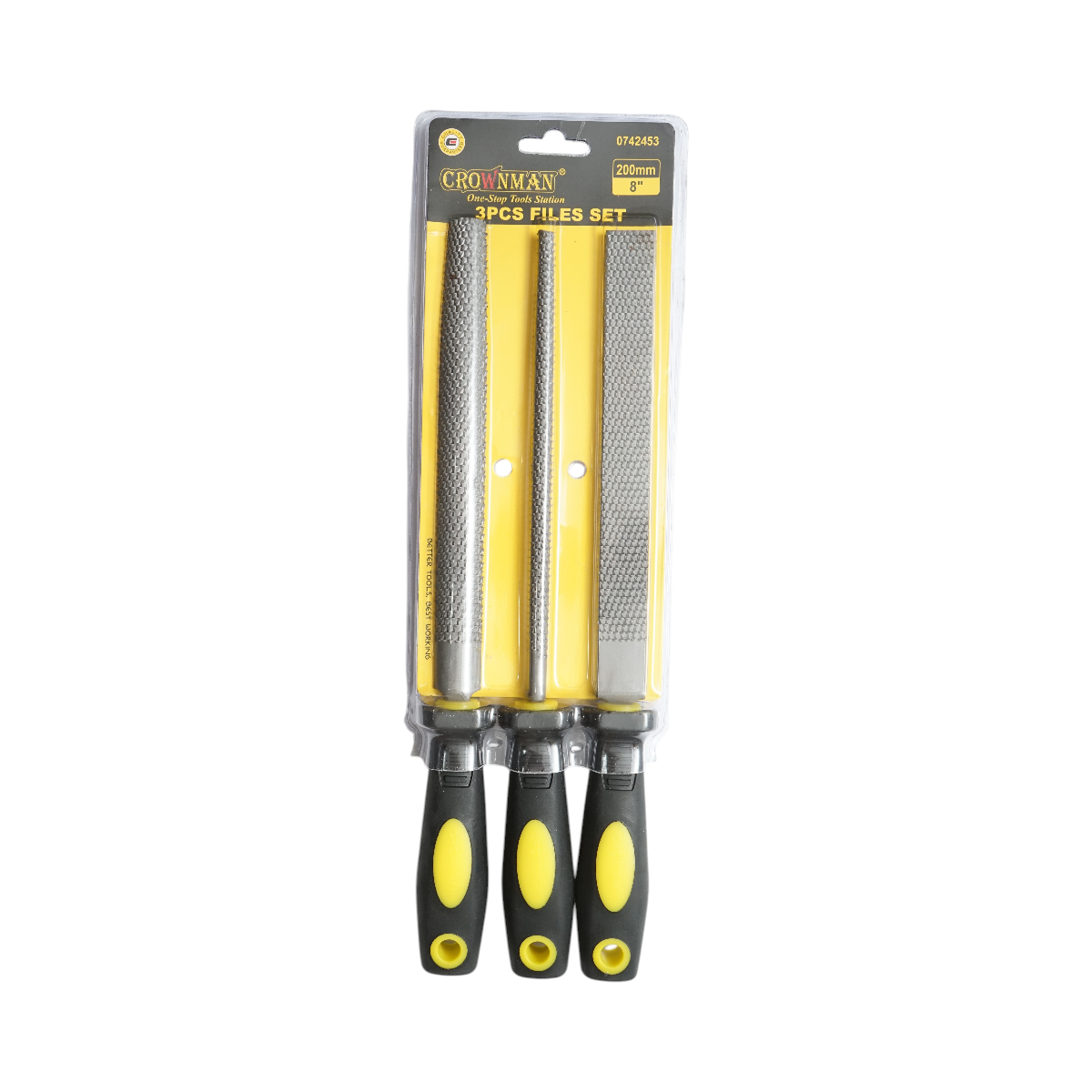 Set di 3 lime universali miste da 200 mm Crownman - immagine 3