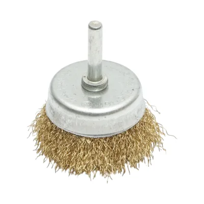 Set di 3 spazzole circolari in filo metallico: diametro 50 mm (coppa 50 mm, spazzola 25 mm, asta 6 mm), velocità massima 4500 giri/min. Breckner Germany - immagine 4