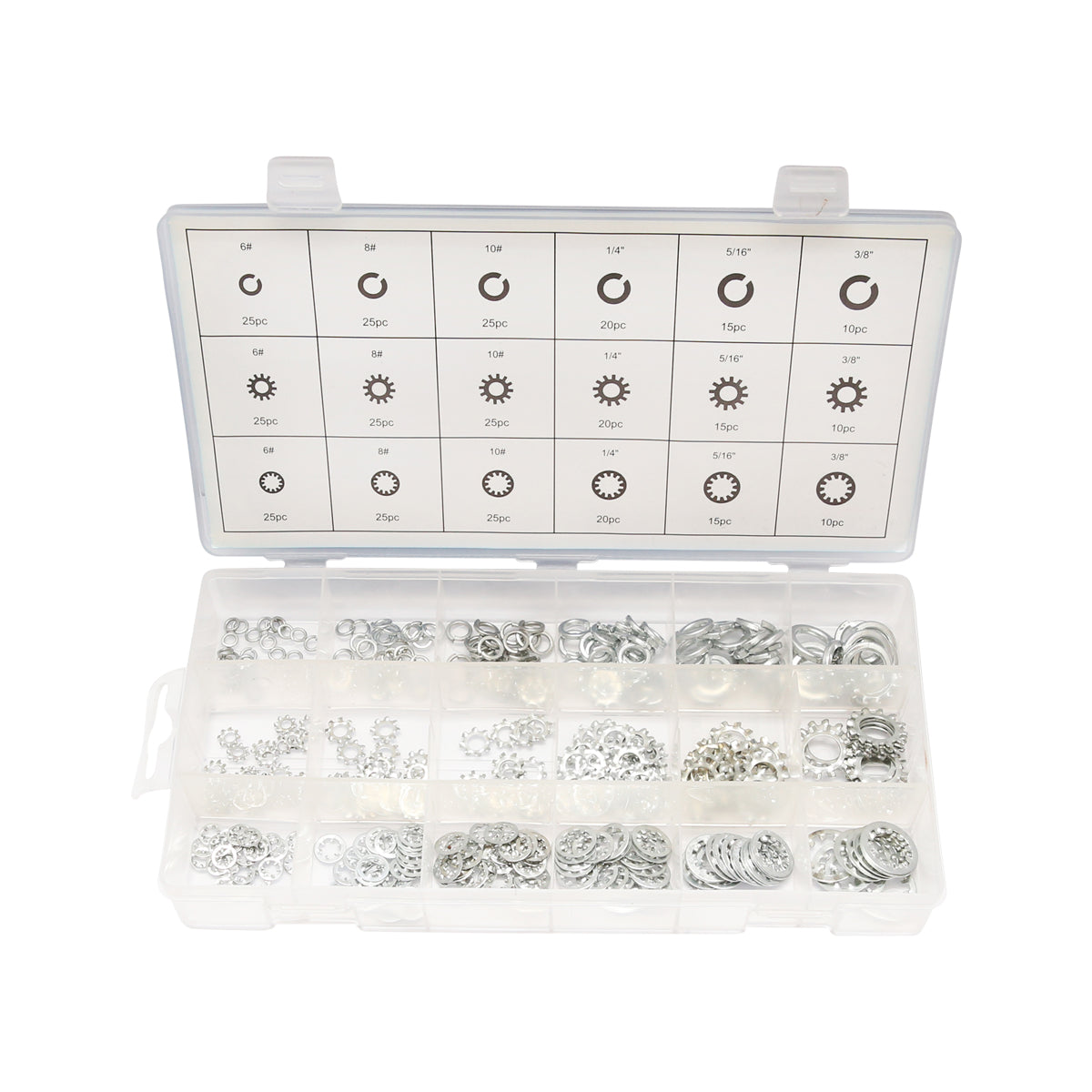 Set di 360 rondelle Grover interne ed esterne - immagine 2