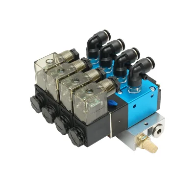 Set di 4 elettrovalvole per trattori forestali 12V con rampa 2 aperte/2 chiuse per DISRA99