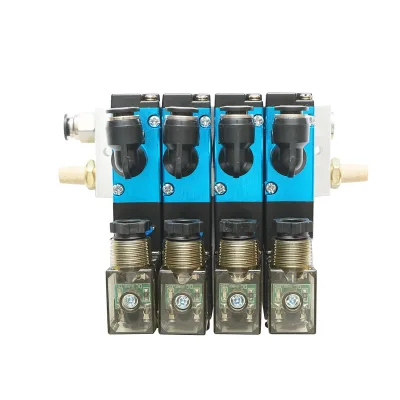 Set di 4 elettrovalvole per trattori forestali 12V con rampa 2 aperte/2 chiuse per DISRA99 - immagine 2