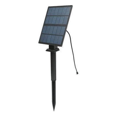 Set di 4 lampade da giardino con pannello solare 2,5W/6V e batteria 3,7V/1,8 Ah, telecomando IP65 - immagine 4