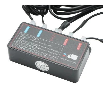 Set di 4 lampade stroboscopiche a LED 24W, 12-24V gialle, centralina con 4 moduli 110x28x12mm - immagine 6
