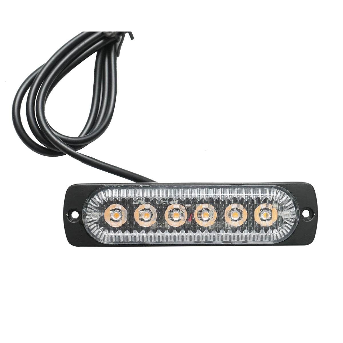 Set di 4 lampade stroboscopiche a LED 24W, 12-24V gialle, centralina con 4 moduli 110x28x12mm - immagine 4