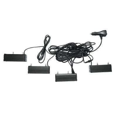 Set di 4 luci stroboscopiche con 6 LED, luce gialla 12V Breckner Germany - immagine 2