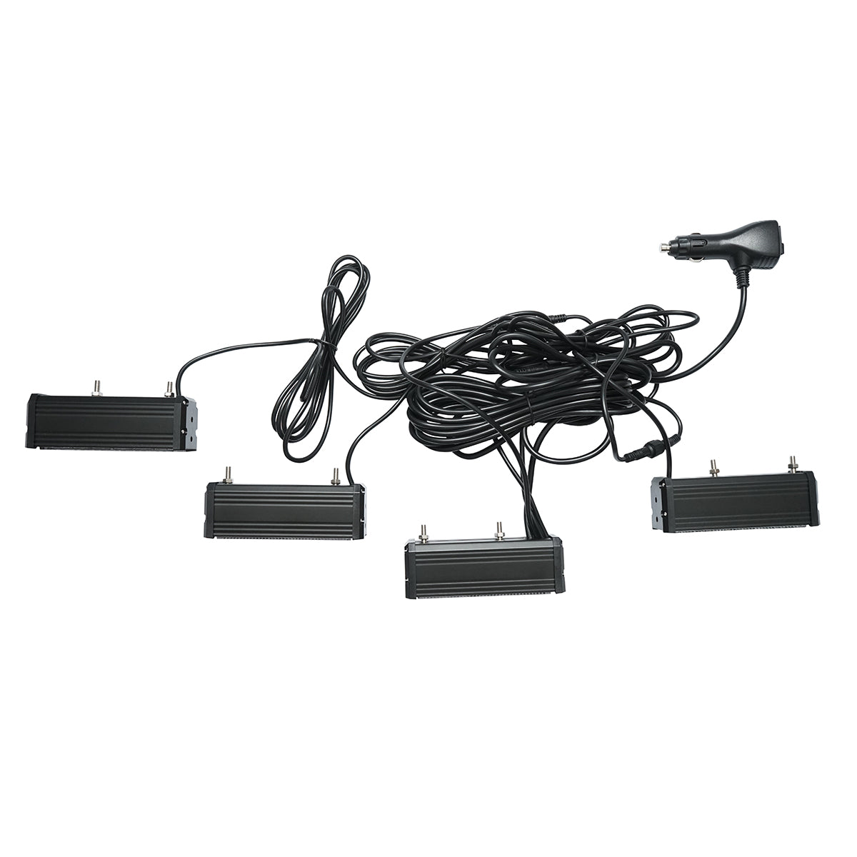 Set di 4 luci stroboscopiche con 6 LED, luce gialla 12V Breckner Germany - immagine 2