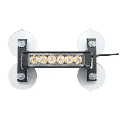 Set di 4 luci stroboscopiche con 6 LED, luce gialla 12V Breckner Germany - immagine 4