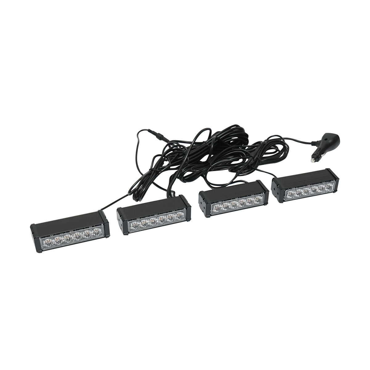 Set di 4 luci stroboscopiche con 6 LED, luce gialla 12V Breckner Germany - immagine 3