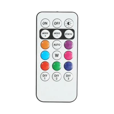Set di 4 luci stroboscopiche LED RGB con telecomando, 10 modalità, 8 colori, batteria al litio ricaricabile da 150 mAh USB-C IP65 - immagine 4
