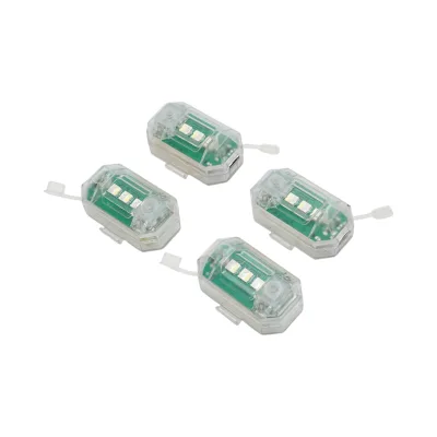 Set di 4 luci stroboscopiche LED RGB con telecomando, 10 modalità, 8 colori, batteria al litio ricaricabile da 150 mAh USB-C IP65 - immagine 5