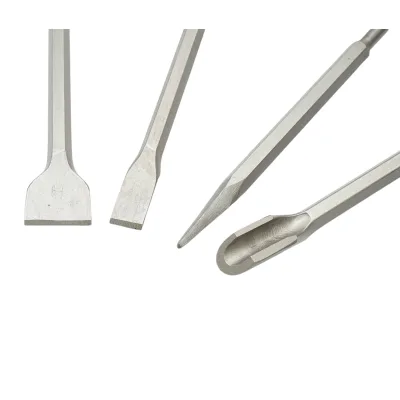 Set di 4 scalpelli per calcestruzzo SDS Plus 14x250mm, piatti, affilati e scanalati Breckner Germany - immagine 5