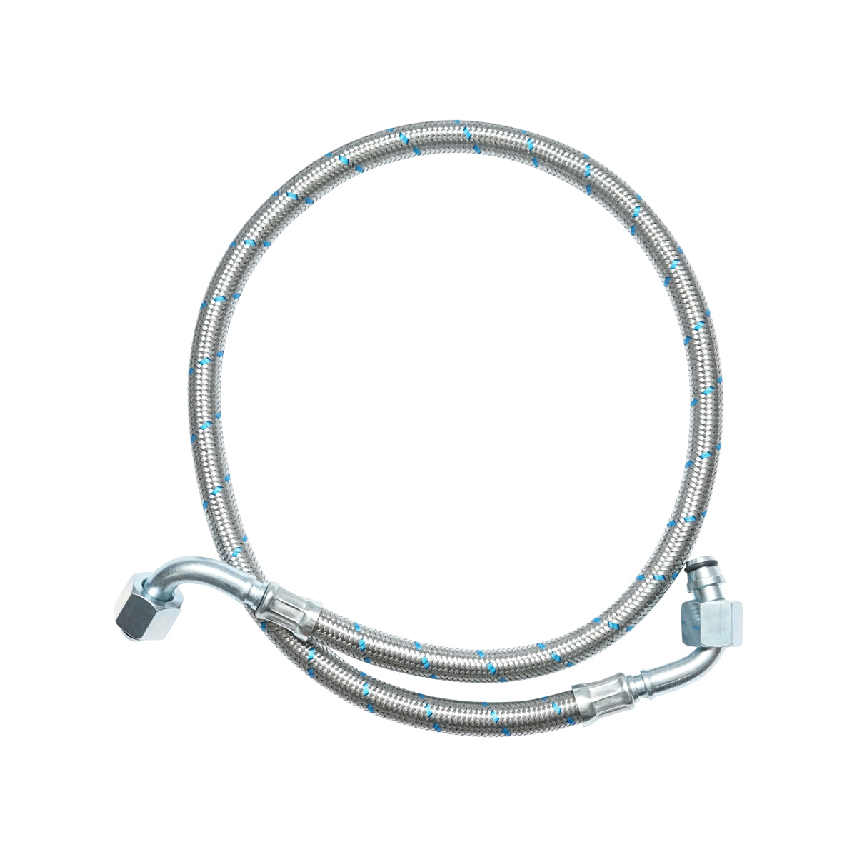Set di 4 tubi flessibili idraulici per verricello per trattore forestale con lunghezza di 500/800/1300/1800 mm - immagine 2