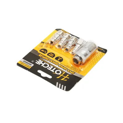 Set di 5 attacchi rapidi per utensili/accessori pneumatici 1/4 Hoteche - immagine 5