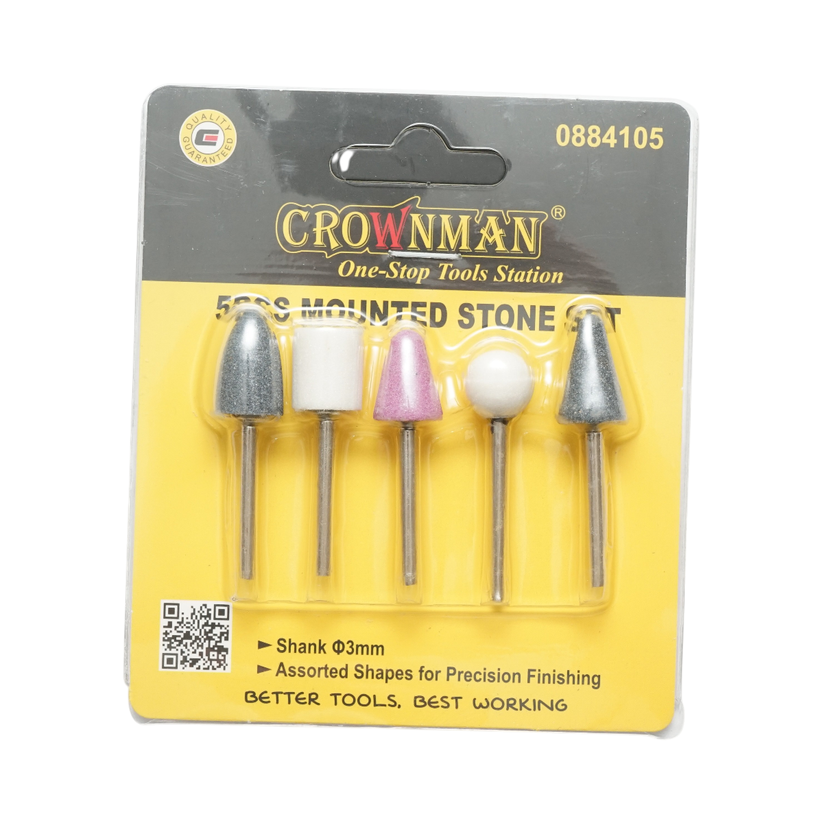 Set di 5 pietre abrasive con gambo da 3 mm Crownman - immagine 5