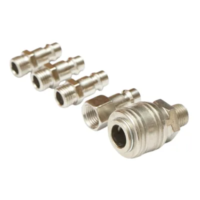 Set di 5 raccordi rapidi da 1/4 per tubi dell'aria compressa e utensili pneumatici - immagine 4