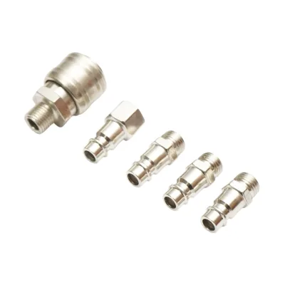Set di 5 raccordi rapidi da 1/4 per tubi dell'aria compressa e utensili pneumatici - immagine 3