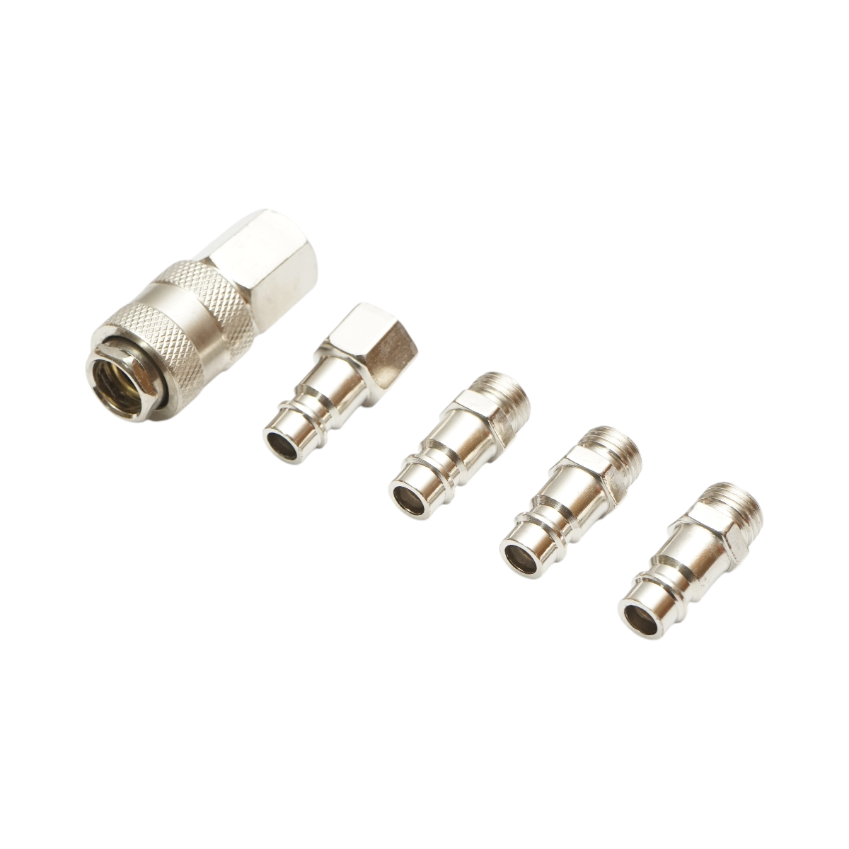 Set di 5 raccordi rapidi da 1/4 per tubi dell'aria compressa e utensili pneumatici - immagine 3