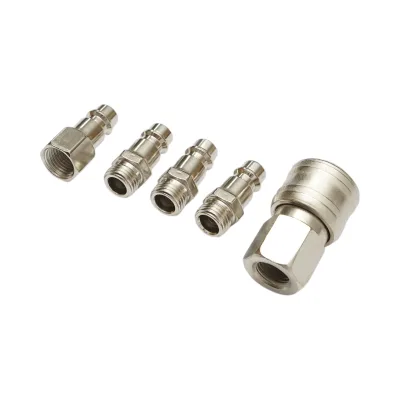 Set di 5 raccordi rapidi da 1/4 per tubi dell'aria compressa e utensili pneumatici - immagine 3