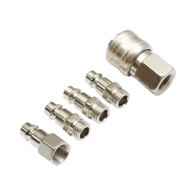 Set di 5 raccordi rapidi da 1/4 per tubi dell'aria compressa e utensili pneumatici - immagine 4
