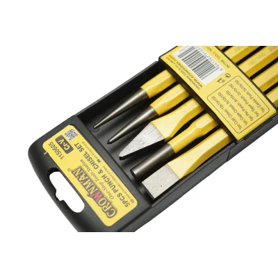 Set di 5 scalpelli e punte in acciaio Cr-V Crownman - immagine 4