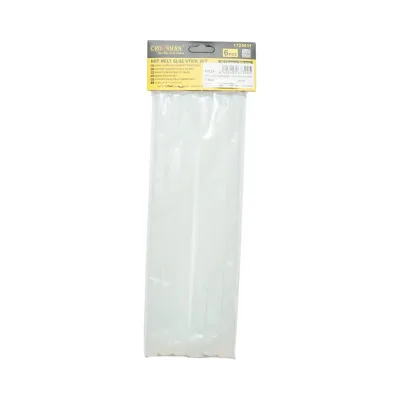 Set di 6 bastoncini di silicone per pistola di incollaggio, dimensioni 11x200 mm, Crownman - immagine 2
