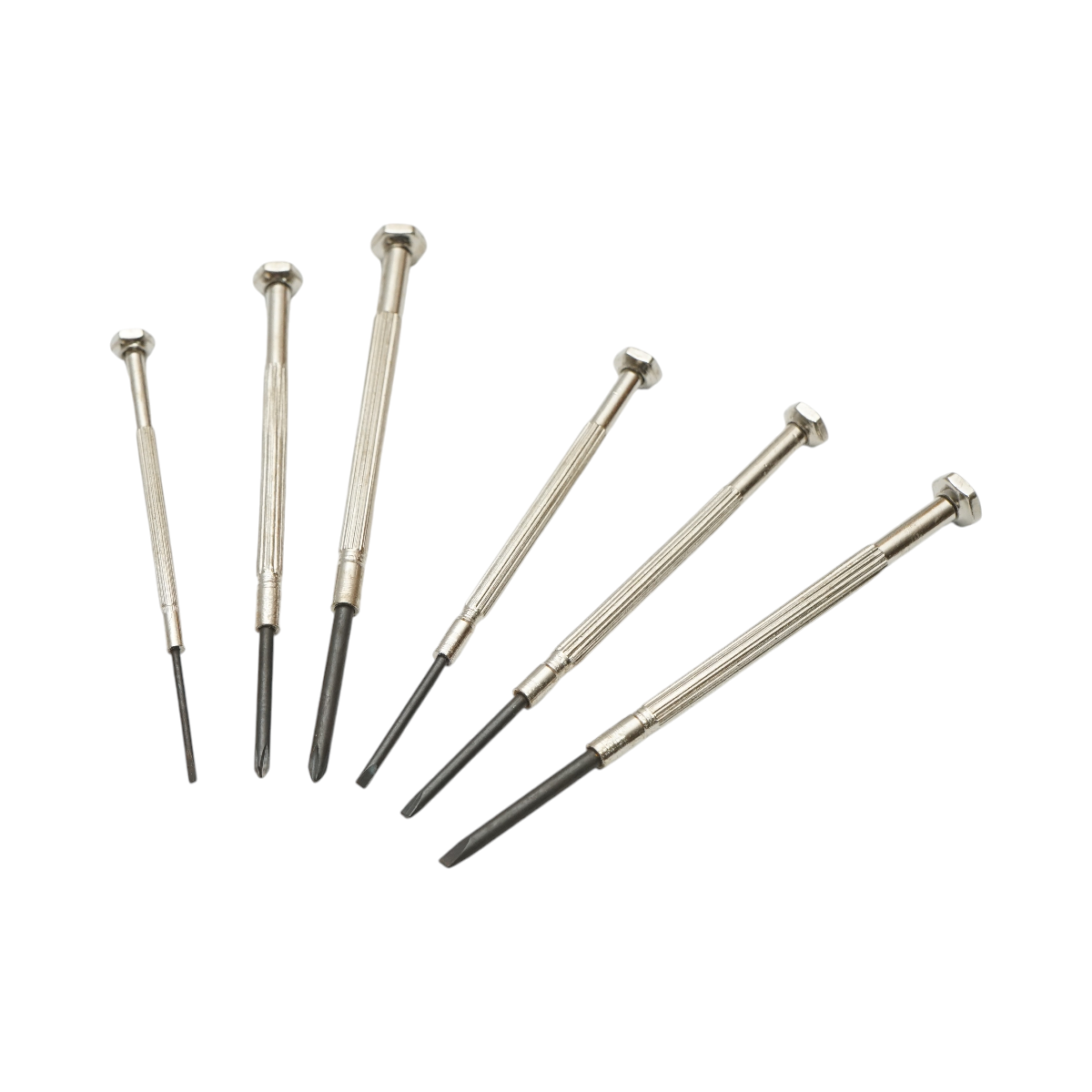 Set di 6 cacciaviti di precisione con punta magnetica, a taglio e a croce, professionali in acciaio Cr-V Crownman - immagine 3