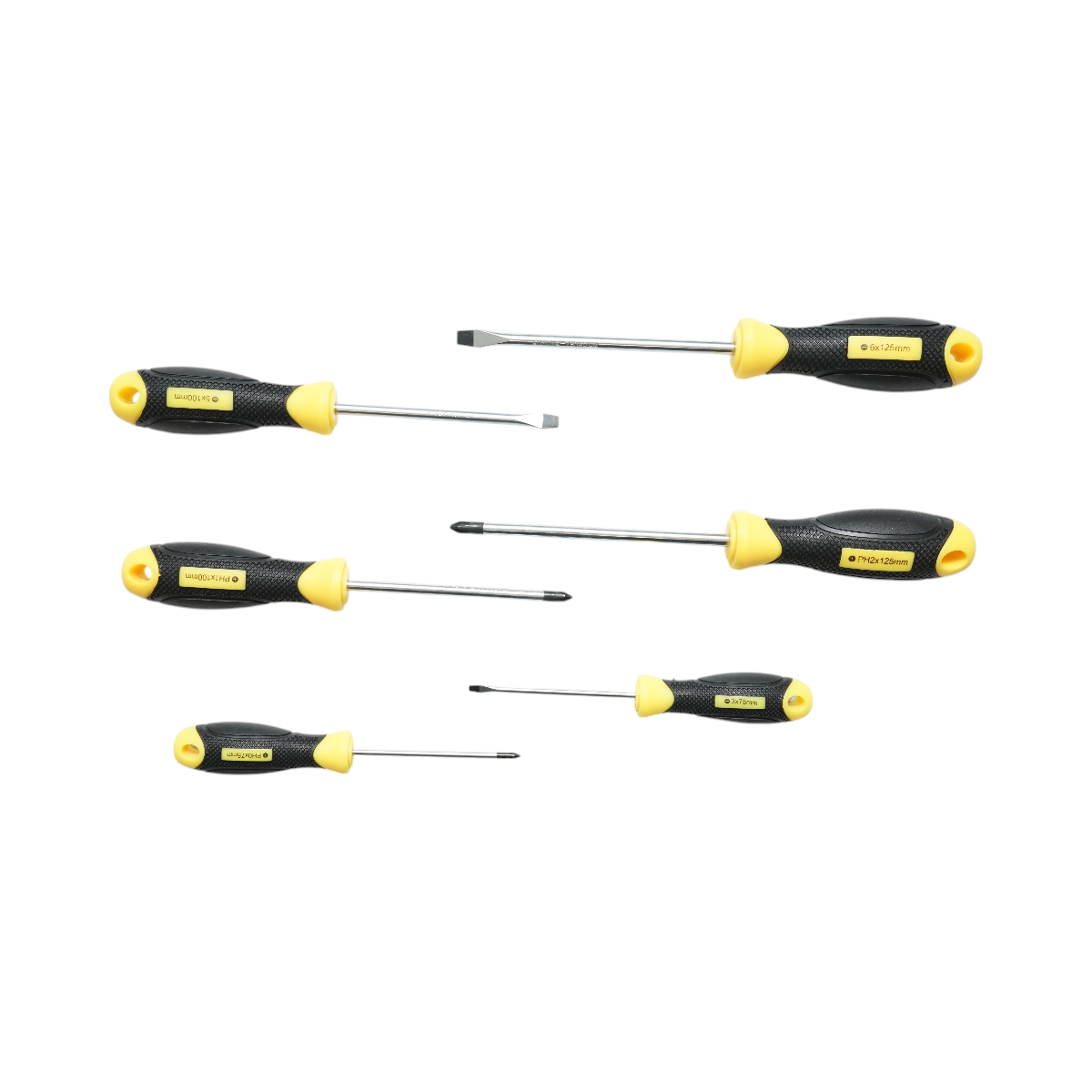 Set di 6 cacciaviti magnetici professionali CR-V Crownman - immagine 2