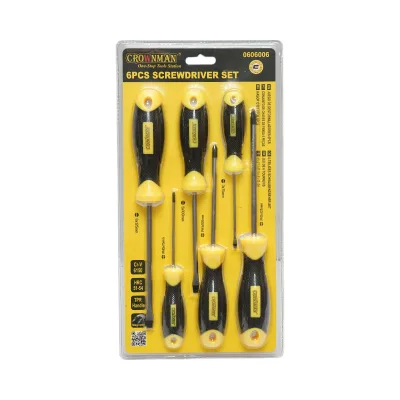Set di 6 cacciaviti magnetici professionali CR-V Crownman - immagine 4