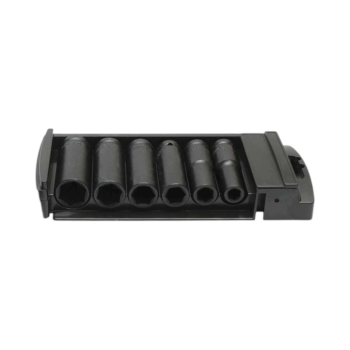 Set di 6 chiavi a bussola a impatto lunghe 10-21 mm, 78 mm, quadrate da 1/2 pollice in acciaio Cr-Mo Breckner Germany