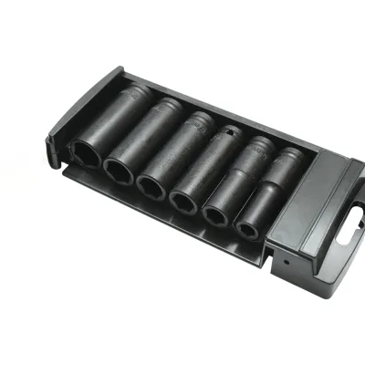 Set di 6 chiavi a bussola a impatto lunghe 10-21 mm, 78 mm, quadrate da 1/2 pollice in acciaio Cr-Mo Breckner Germany - immagine 4