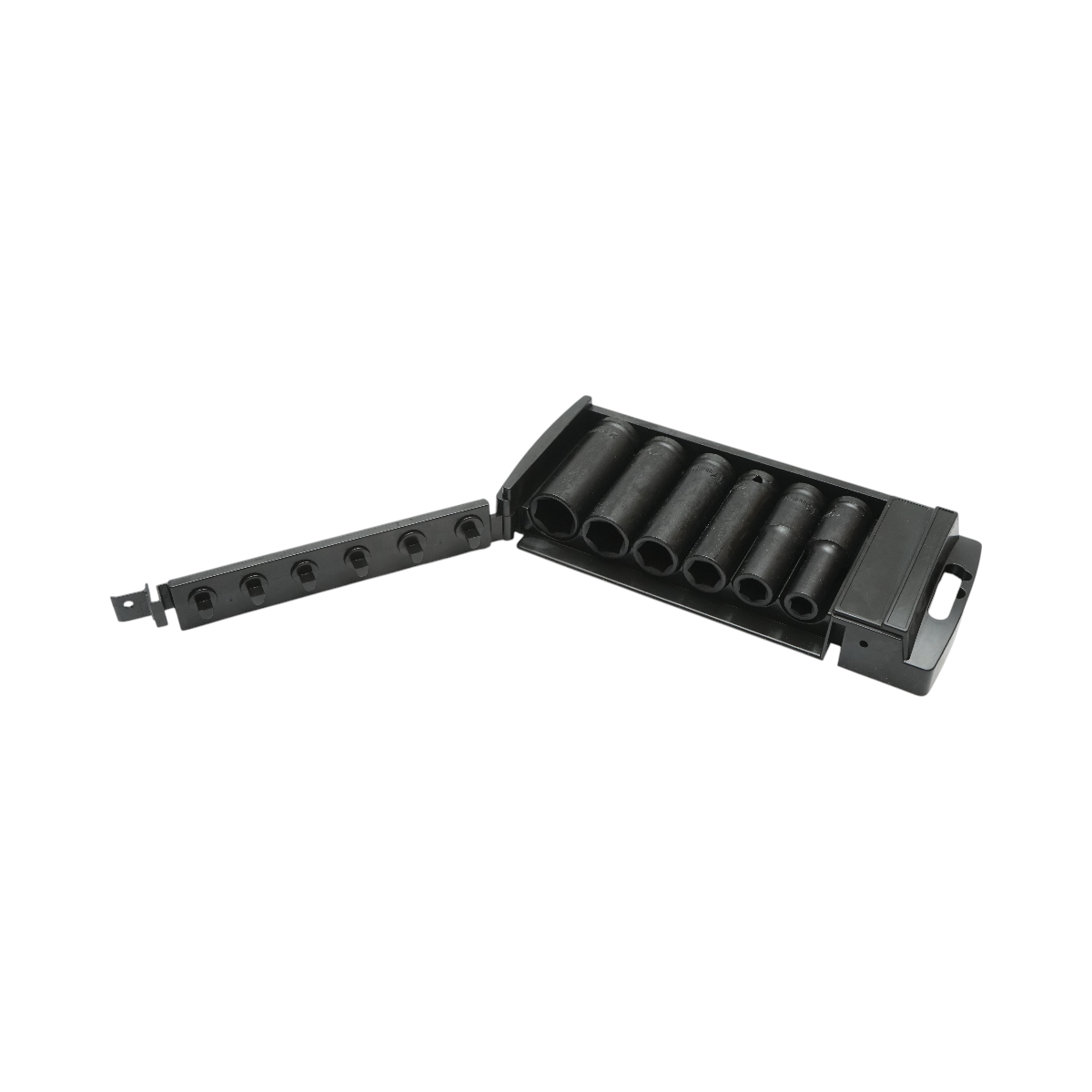 Set di 6 chiavi a bussola a impatto lunghe 10-21 mm, 78 mm, quadrate da 1/2 pollice in acciaio Cr-Mo Breckner Germany - immagine 3