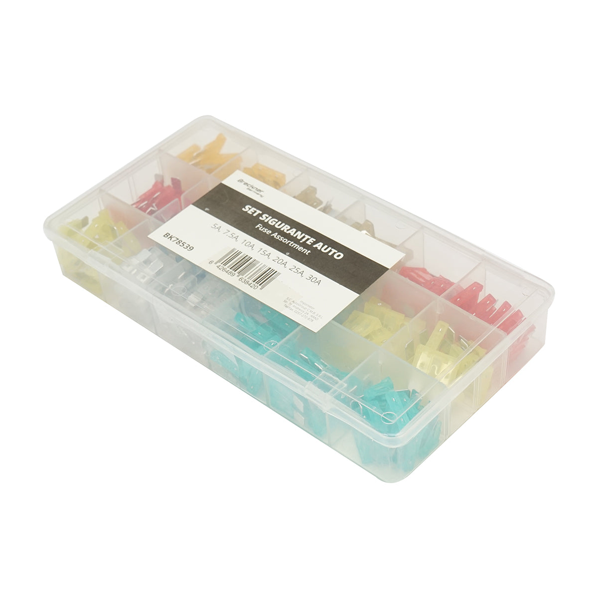Set di 70 fusibili standard per auto combinati 5A-30A Breckner Germany - immagine 4