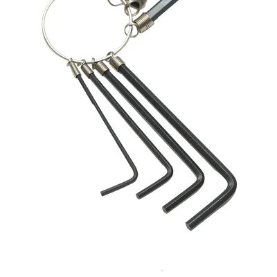 Set di 8 chiavi esagonali da 1,5 a 6 mm, acciaio al carbonio HRC 48-52 Crownman - immagine 3