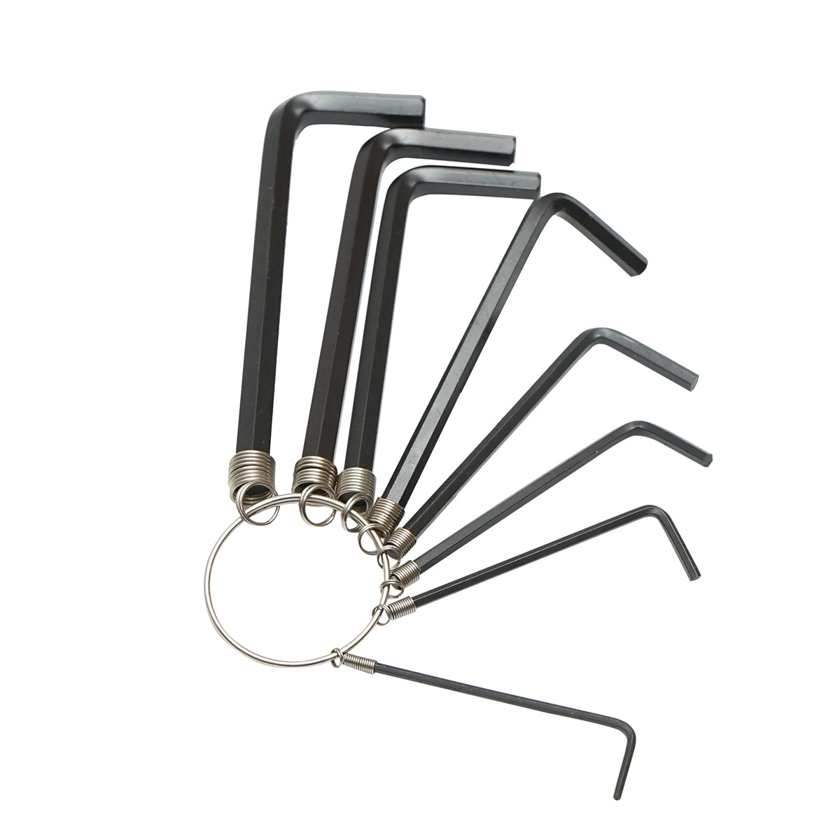 Set di 8 chiavi esagonali da 1,5 a 6 mm, acciaio al carbonio HRC 48-52 Crownman - immagine 2