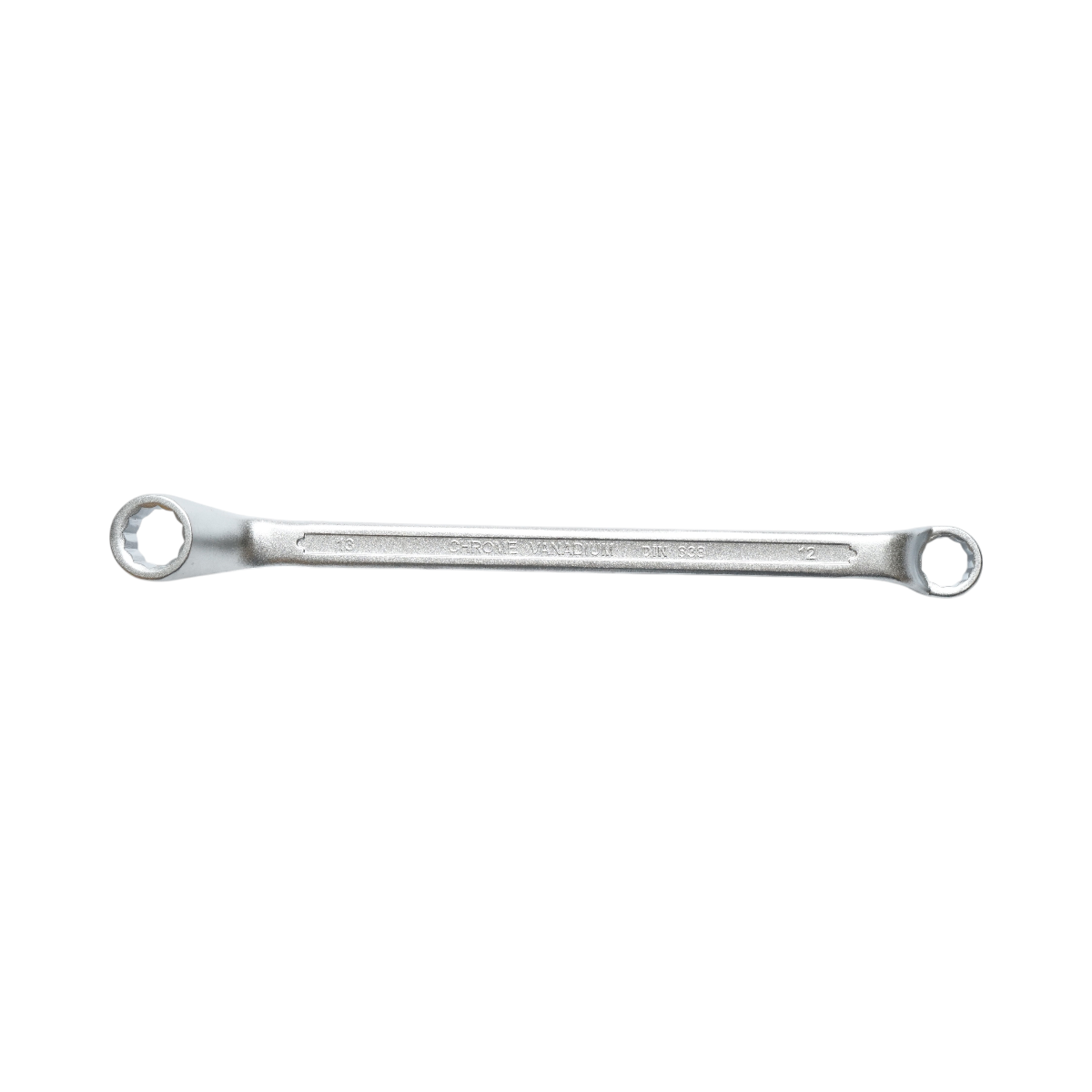 Set di 8 chiavi inelari piegate in supporto con clip, dimensioni 6-22mm, Cr-V Crownman - immagine 4