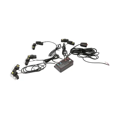 Set di 8 luci stroboscopiche con 2 LED, luce gialla 12V Breckner Germany - immagine 4