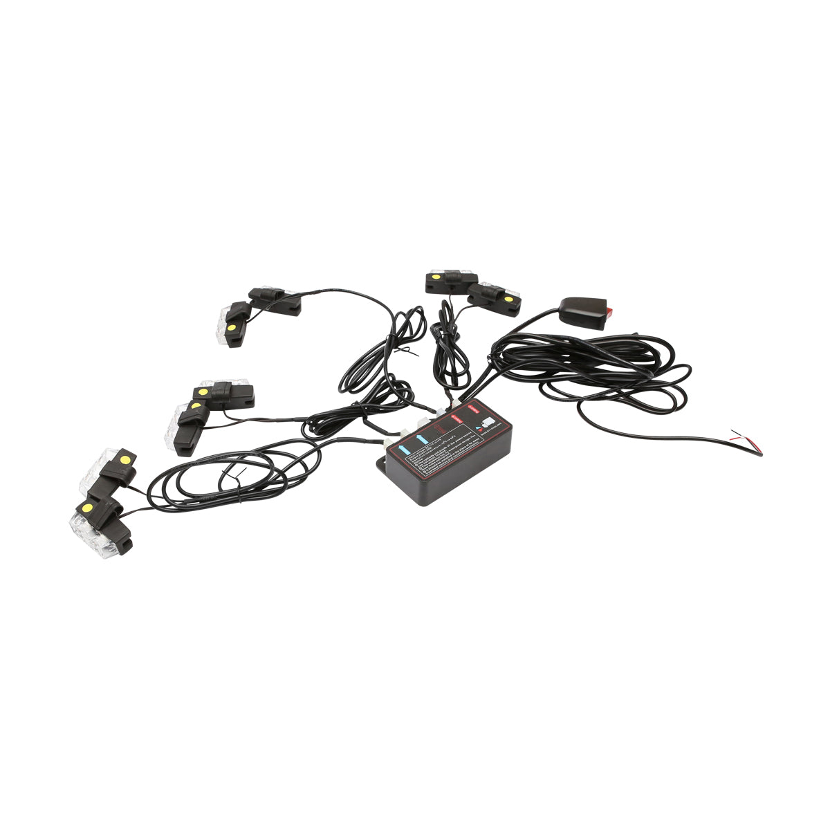 Set di 8 luci stroboscopiche con 2 LED, luce gialla 12V Breckner Germany - immagine 4