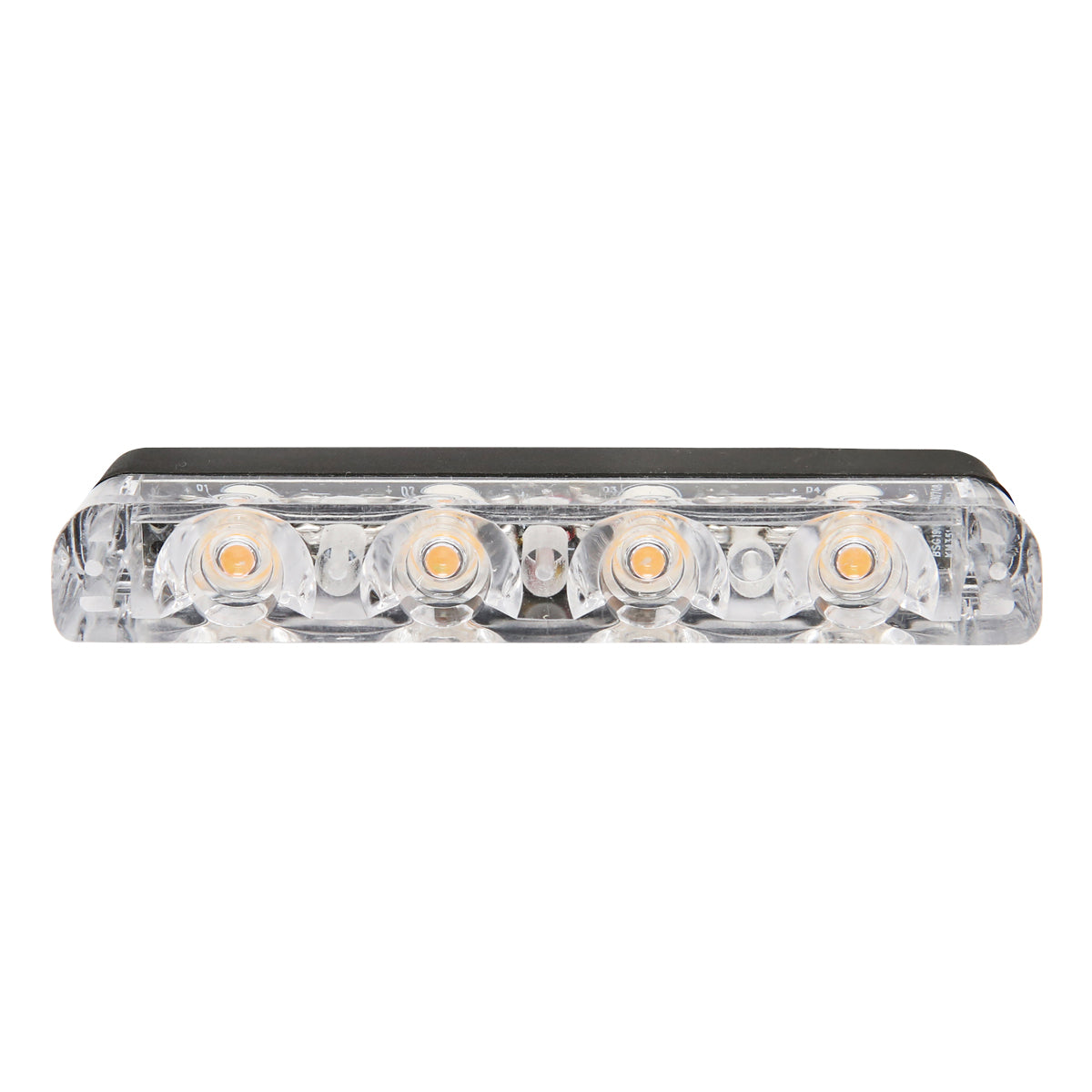 Set di 8 luci stroboscopiche LED gialle da 12V (4 LED per modulo) Breckner Germany - immagine 3