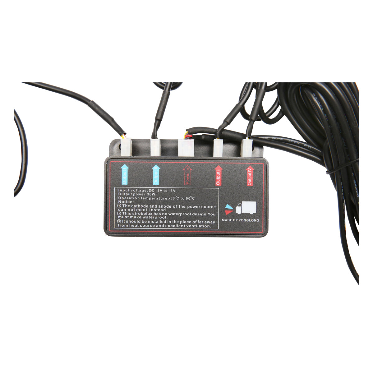 Set di 8 luci stroboscopiche LED gialle da 12V (4 LED per modulo) Breckner Germany - immagine 4